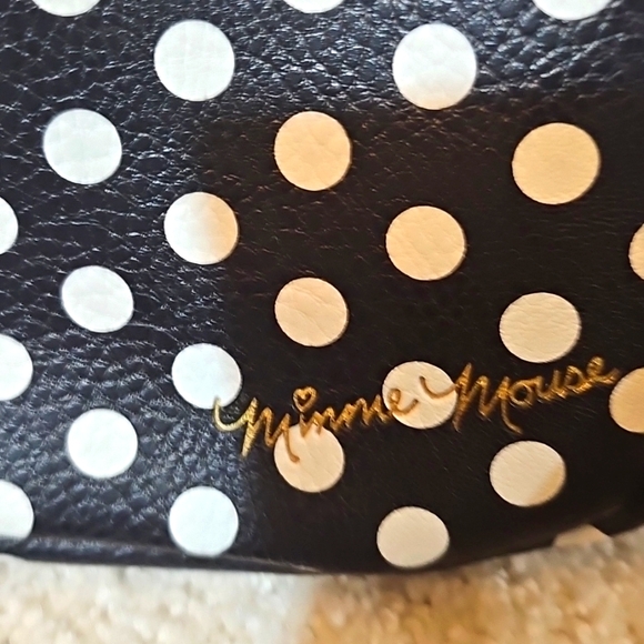 Minnie Mouse NWOT Buckle Down Bags Crossbody Bag Polka Dot Y2K Blk White Red - Picture 5 of 12